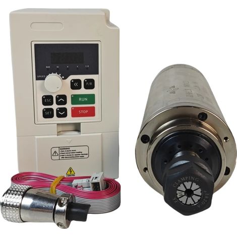 Moteur de broche ER20 2,2 kW, refroidi par air, vitesse de fonctionnement précise de 10-24000 tr/min (1/2)