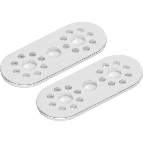 2 plaques en aluminium à 3 trous pour pièces de rechange Pitsco Tetrix Robotics (1/5)