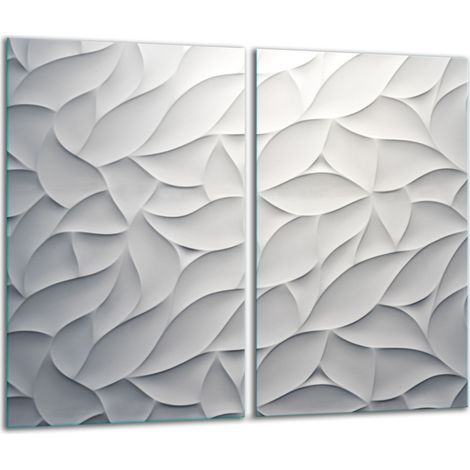 Tagliere in vetro 2x 30x52 bianco (1/5)