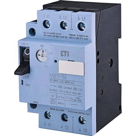 Disjoncteur moteur ETI MSP0-0,6, REG