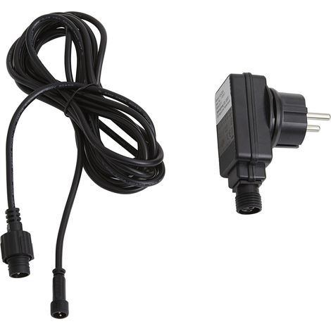 QAZQA Transformateur LED 12V 15W Noir IP44 - Voltaire (1/4)
