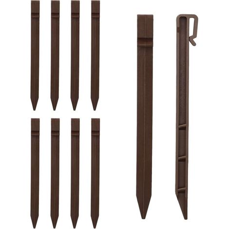 Packung mit 20 Kunststoff-Gartenpfählen, 24 cm