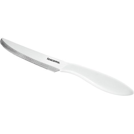 Tescoma Presto Coltello Tavola, 6 Pezzi, Acciaio Inossidabile, Marrone, 12 cm