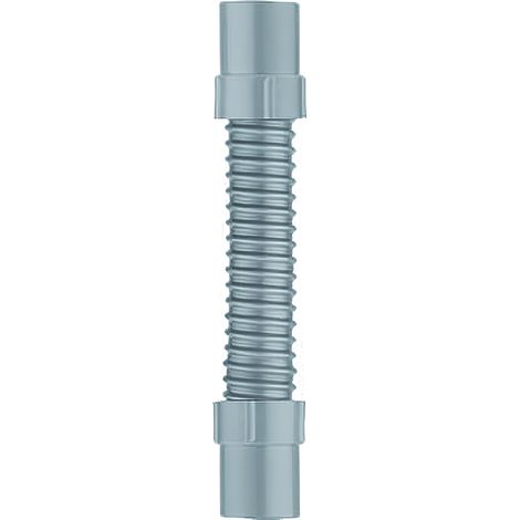 Valentin – Raccord flexible armé 260 mm – Mâle mâle 40 mm – Colle PVC pour étanchéité parfaite – Débit fluide avec paroi lisse (1/3)