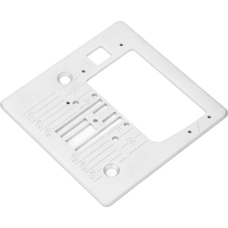Plaque à aiguille pour machine à coudre Q235 en acier poli miroir, compatible avec les modèles HD6600, HD6605, CHD6700 et HD6705. (1/5)