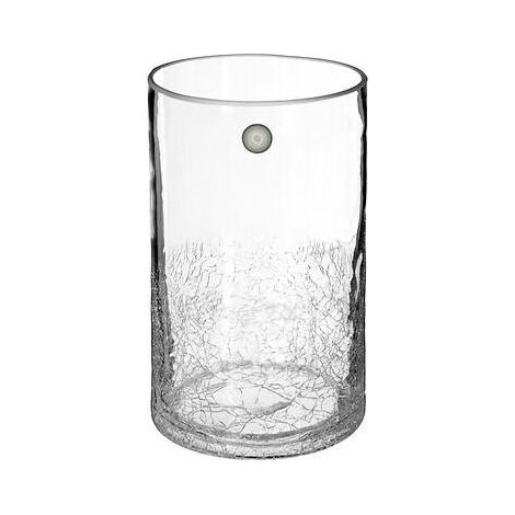 Krakelee-Glasvase 20 cm transparent modern (1/2)