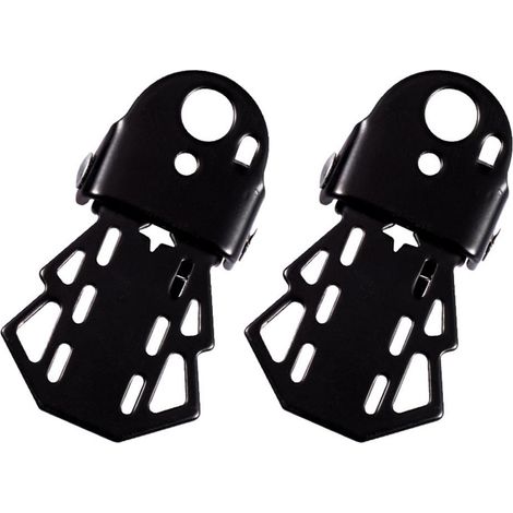 2 Pièces Repose-pieds Universels en Acier pour Vélo, Pédales Pliables Axe Essieu (1/5)