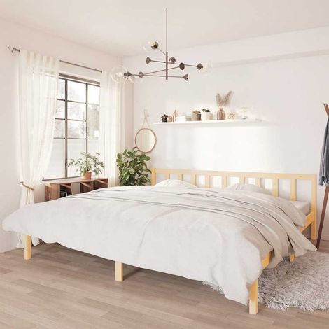 Bed Frame without Mattress Solid Wood 200x200 cm vidaXL