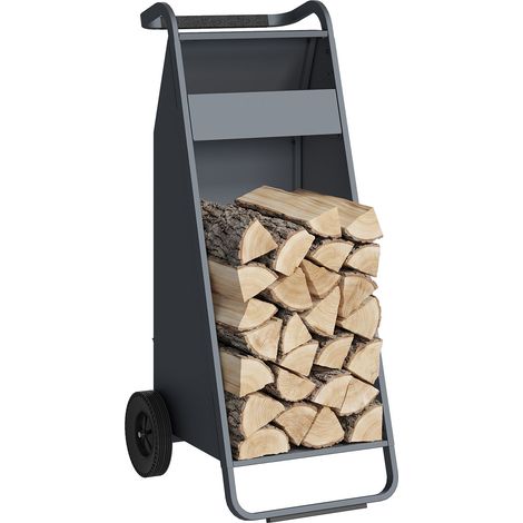 Westmann Travo Metall Kaminholzwagen mit Rollen Anthrazit (1/5)
