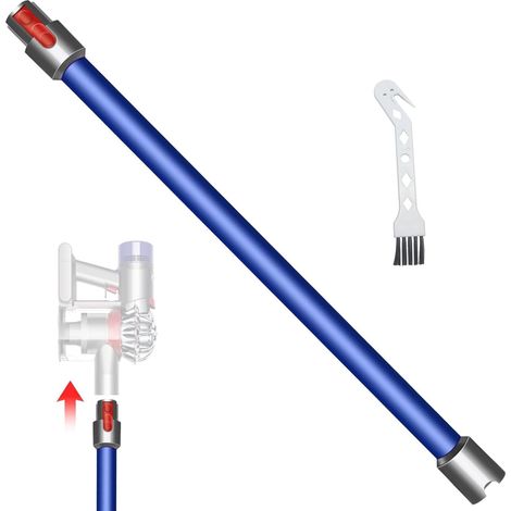 Schnellspannstab, kompatibel mit Dyson V15, V11, V10, V8, V7, Staubsauger-Verlängerungsstange, Verlängerungsrohr, 73 cm, Blau