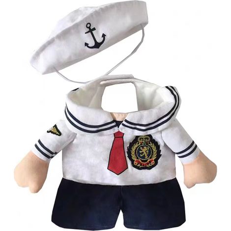 1 déguisement avec chapeau, costume pour chien et chat, Halloween Noël événements spéciaux, uniforme amusant pour animaux de compagnie (1/5)