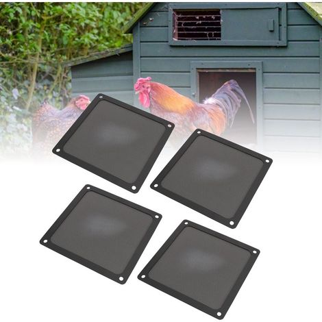 Filtre Anti-Poussière Magnétique PVC pour Ventilateur PC Grille 140mm 4 pièces Noir Installation Flexible (1/5)