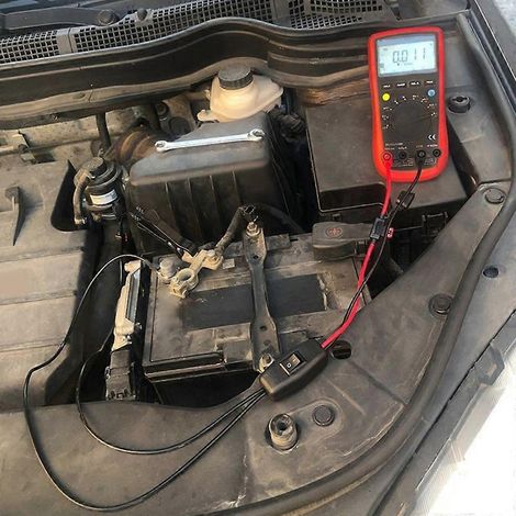 Testeur de circuit sombre pour voiture, testeur de fuites de courant continu, outils de détection de fuites de courant (1/4)