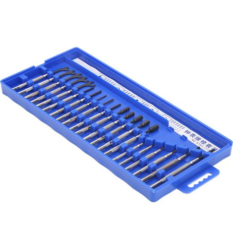 Kit de 23 tournevis en acier chrome-vanadium pour la réparation de téléphones portables, lunettes et téléviseurs. (1/4)