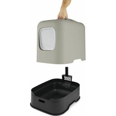 Rotho BIALA casa de aseo para gato cappuccino diseño moderno
