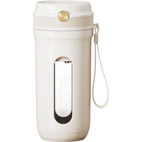 Tragbarer 350-ml-Standmixer, Mini-Mixer für Milchshakes und Smoothies, USB-wiederaufladbarer Standmixer für frische Säfte mit 10 scharfen Klingen und abnehmbarem Strohhalm