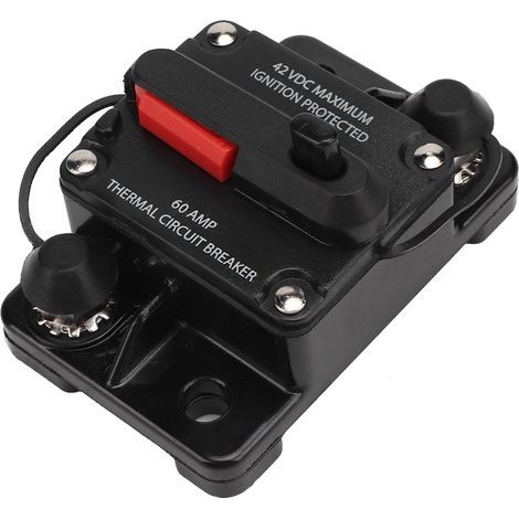 Coupe-circuit réarmable 12V 30A/40A/60A pour autoradio, fusible à récupération automatique (60A) (1/5)