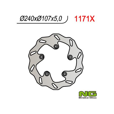 Disco de freno trasero KTM 240 mm Wave 950/990 Supermoto/Superduke/Duke 690