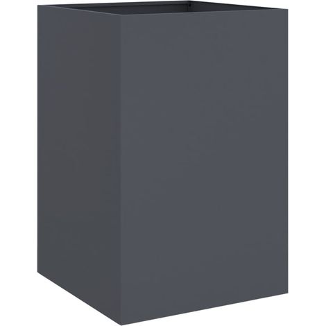 Anthrazit Pflanzkübel 52x48x75 cm aus kaltgewalztem Stahl