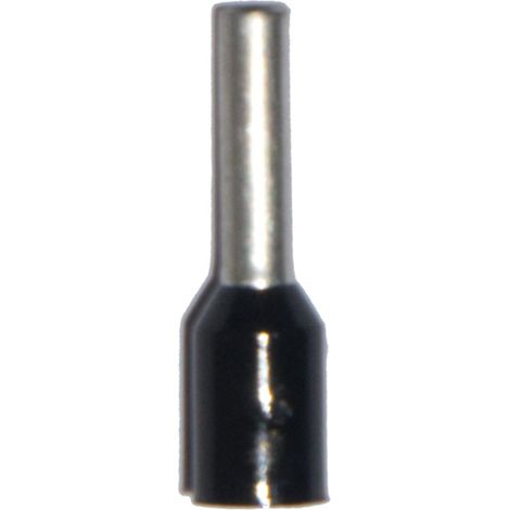 Puntera aislada 01,50 mm², negra, 100 uds