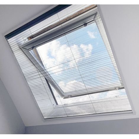 Store Moustiquaire Plissé pour Fenêtre de Toit L80 x H160 cm