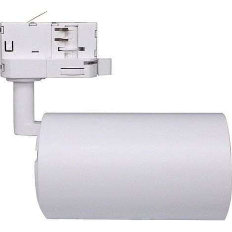 Spot LED sur Rail Triphasé CCT 30W 60° Blanc - 3000K/4000K/6500K - SILAMP