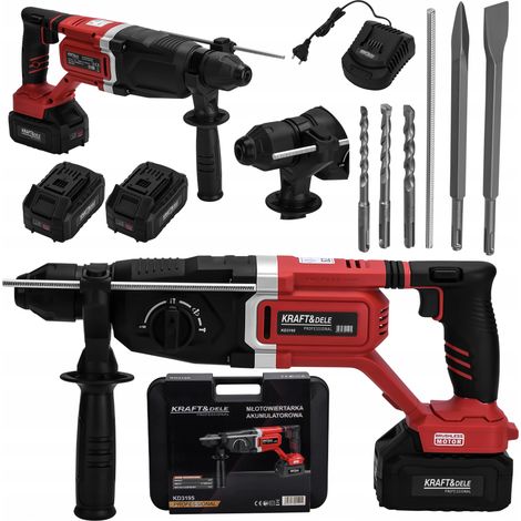 Martillo inalámbrico SDS Plus 1000W 4.5J 21V 2 x 4Ah 4.5J Kraft&Dele (1/5)