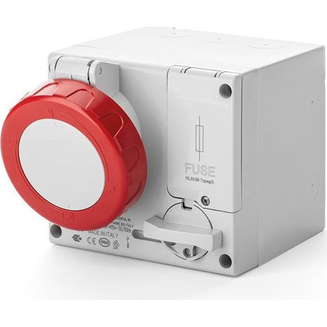 Presa interbloccata 16a 3p+n+t 6h ip66 ip67 scame 506.1687