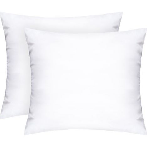 Oreiller 60x70 cm (lot de 2), oreiller de qualité hôtelière, oreiller de chambre, lavable, ergonomique (blanc) (1/5)