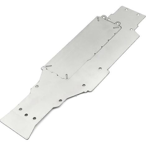 Rutschfeste Edelstahl-Gleitplatte für 1/10 RC-Car-Chassis XV01 - Upgrade-Teile XV01
