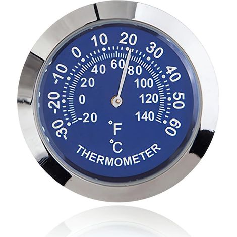 Thermomètre De Voiture, 1 pièce Mini Thermomètre De Tableau De Bord De Voiture, Mini thermomètre de mécanique résistant, bleu (1/5)