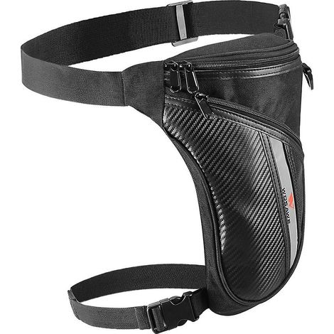 Sac banane multifonction réfléchissant pour cuisse, sac à bandoulière moto vélo extérieur décontracté MB09