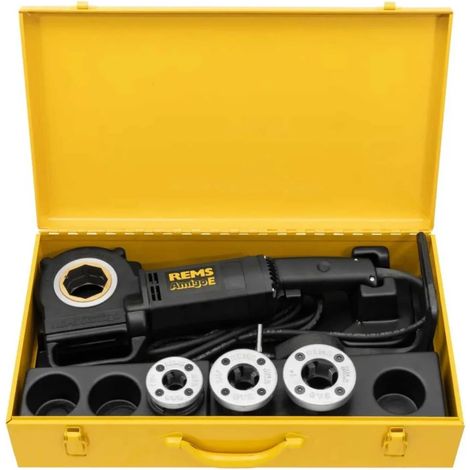 [NEUWERTIG] Elektrischer Gewindeschneider REMS mit Schneidköpfen Set R 1/2-3/4-1 + Koffer Amigo E