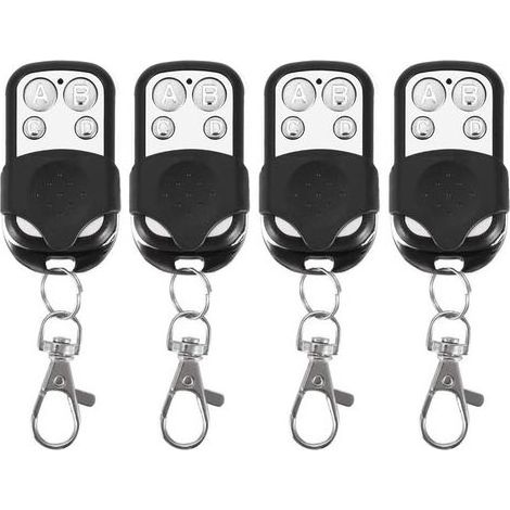 4 télécommandes universelles, ouvre-porte de garage électrique Clone, télécommande de remplacement 433 MHz, télécommande de porte de garage à quatre boutons, télécommande sans fil (1/5)