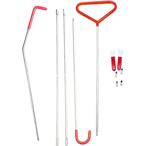 Kit d'outils pour voiture, serrurier automobile, ouverture d'urgence, déverrouillage, pince à long manche, entretien automobile (1/4)