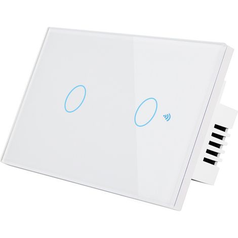 Interrupteur Connecté Wi-Fi Commande Vocale, Télécommande RF433, Tactile Compatible Alexa Google Home Programme Horaires Minuterie Sans Neutre Ni Hub (1/3)