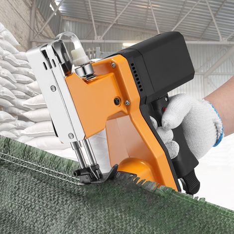 Portable Machine À Coudre,Sac D'emballage Électrique Couture Closer Stitcher portatif plus proche pour Tissé Serpent Sac Sac De Riz En Plastique Sac En Plastique 220V（Jaune） (1/5)