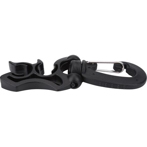 Support de Raccord Basse Pression pour BCD Plongée, Clip Mousqueton Noir - Pièce Détachée Équipement Plongeur (1/3)