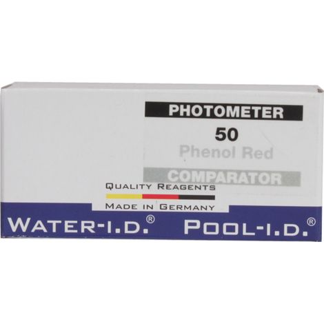 Water ID 50 Tabletten Phenol Rot für PoolLAB Tabletten