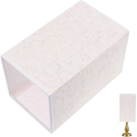Abat-jour carré E27 en tissu, abat-jour chic et créatif (1/5)