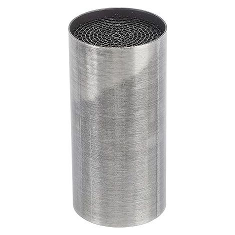 Motorcycle exhaust catalytic converter, stainless steel, front center exhaust muffler, universal for motorcycles (48 x 100 mm) (1/5)