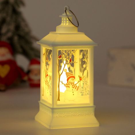 Lanterne Led - Décoration De Noël - Lumière De Nuit Pour Intérieur Et Extérieur - Idéale Pour Table, Salon, Chambre - 1 Pièce (1/2)