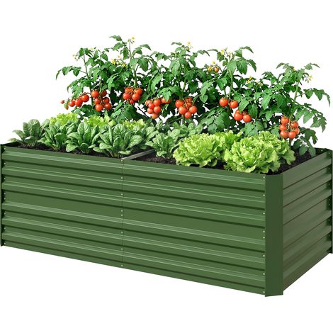Carré potager acier galvanisé 180 x 90 x 59 cm