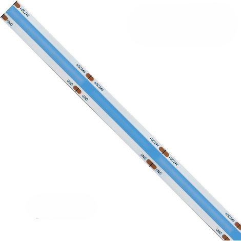 Striscia led COB monocolore da 15W/MT 24V - Bobina da 5m - Blu