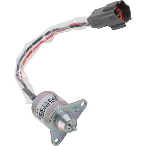 Électrovanne d'arrêt de carburant 11923377931 12 V, boîtier en fonte, remplacement pour Komatsu PC40 PC45 (1/5)