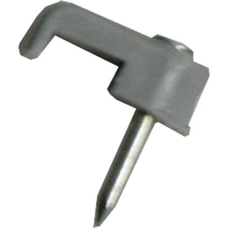 Grapas cable plano nº1  2x1 (50 unidades) gris