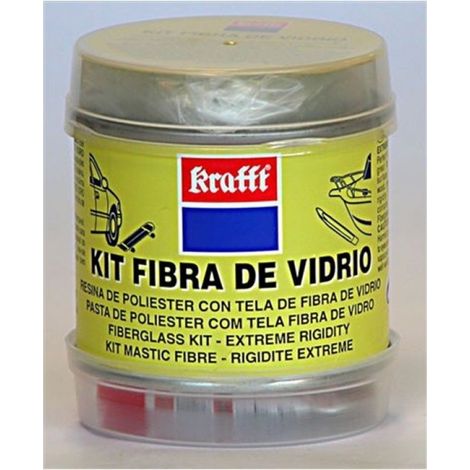 Masilla rep. fib/vidrio 250 ml carrocerias resina pol krafft (1/2)