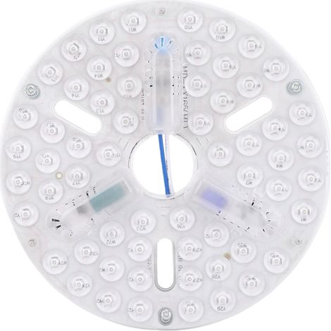 Panneau lumineux LED de remplacement pour ventilateur de plafond 6,5 pouces, 3 couleurs, intensité variable, montage encastré, protection oculaire (1/5)