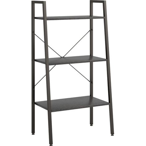 Maison Exclusive - Standregal mit 3 Böden Schwarz 56x35x108 cm