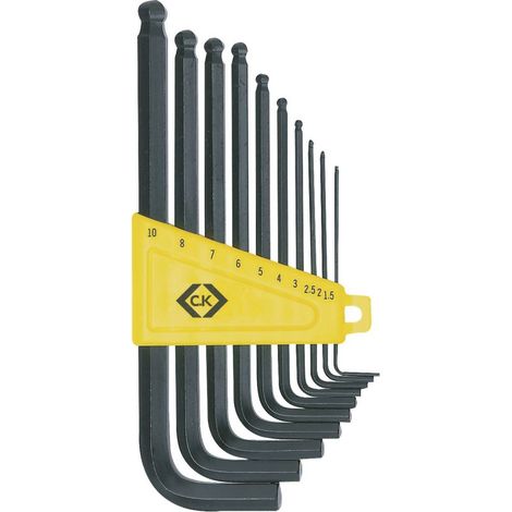 C.K Brugola interna Kit di chiavi a brugola 1.5 mm, 2 mm, 2.5 mm, 3 mm, 4 mm, 5 mm, 6 mm, 7 mm, 8 mm, 10 mm 10 parti